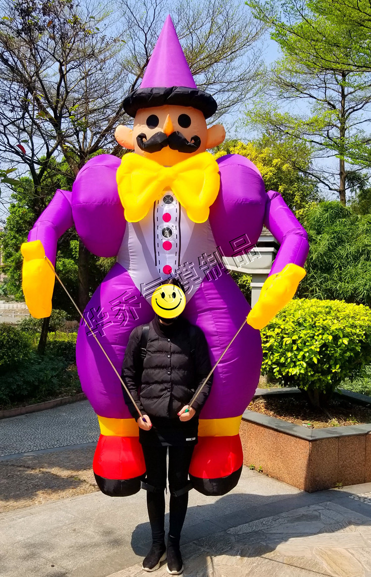 Boyi Custom Inflatable Walking Costume Inflatable Clown Puppet Dancer