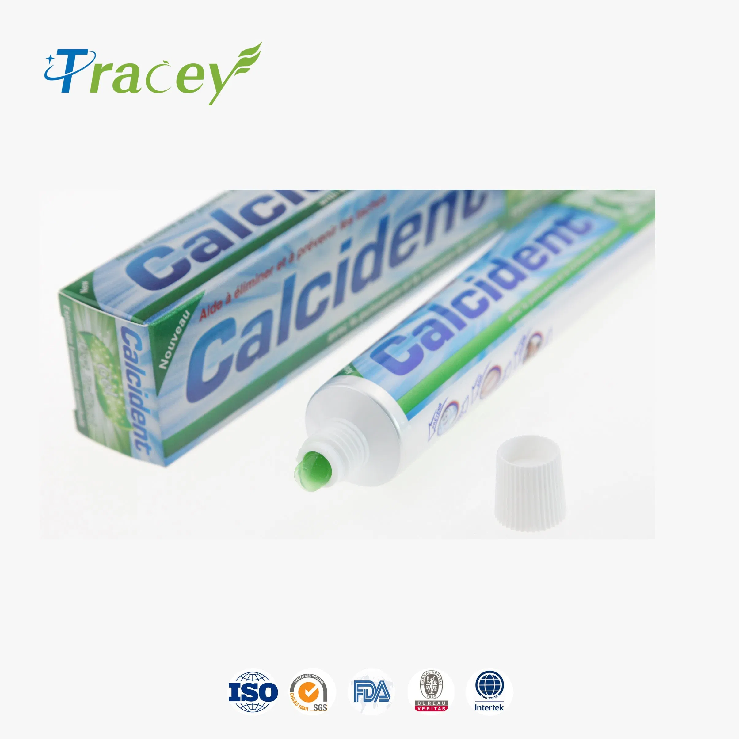 Green Gel Color Triple Color Toothpaste Herbal Green Mint Pasta Dental Dentifrice Factory