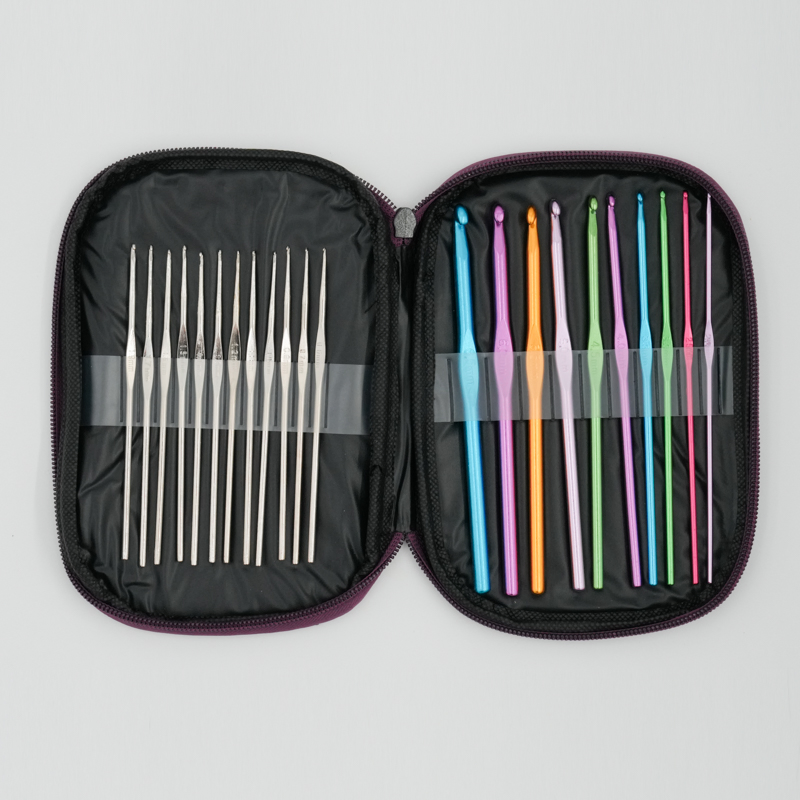 Aluminum Crochet Hook+Iron Crochet Hook Set (22PCS/set)