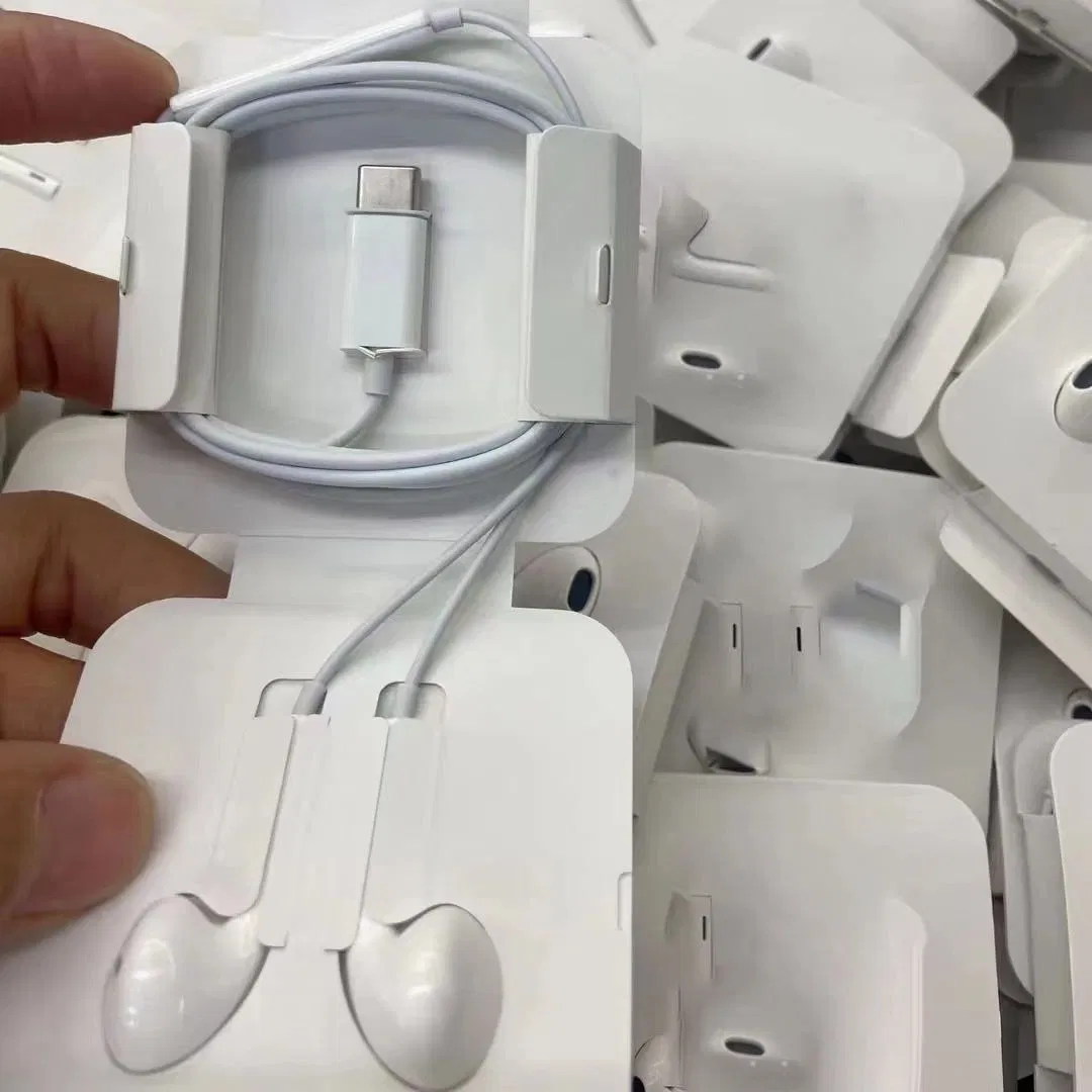 1: 1 Original Earpods USB-C Wired Earphones Headphone HiFi Stereo with Mic for Phone