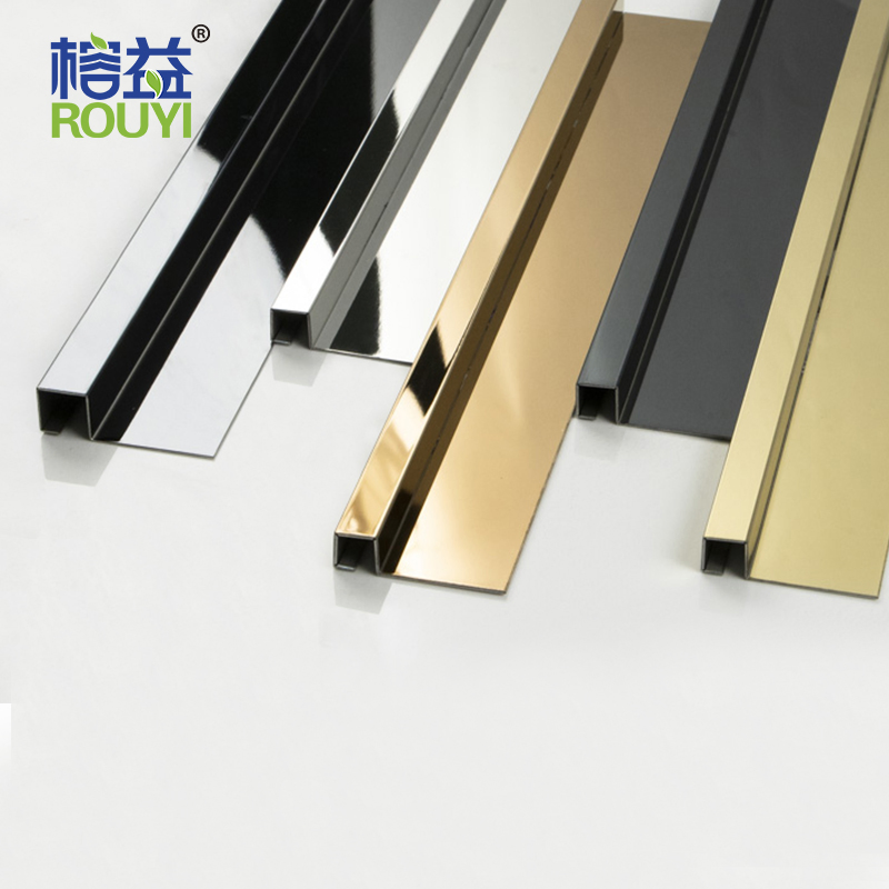 New Design Wholesale Transition Strip Stainless Steel Profile Tile Accessories Metal Tile Trim