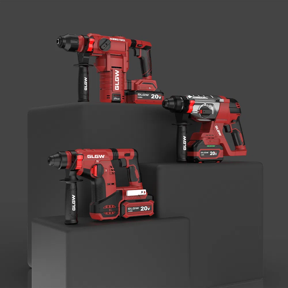 Cordless 21V Brushless Rotary Hammer with Multifunctional Impact Drilling Capabilities, Suitable for Household Tasks