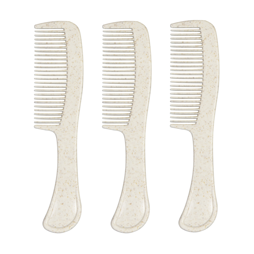 Plastic Hair Comb Disposable Hair Hotel Travel Natural Straw Eco-Friendly Comb