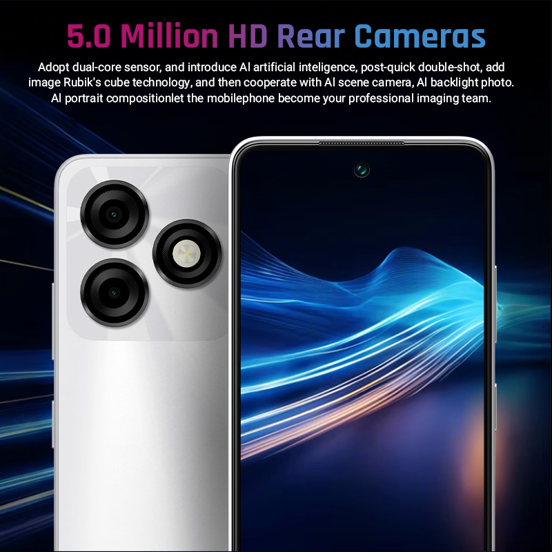 6.56" IPS Android 15 50MP Camera 5000mAh LTE Smartphone Mobile Phone
