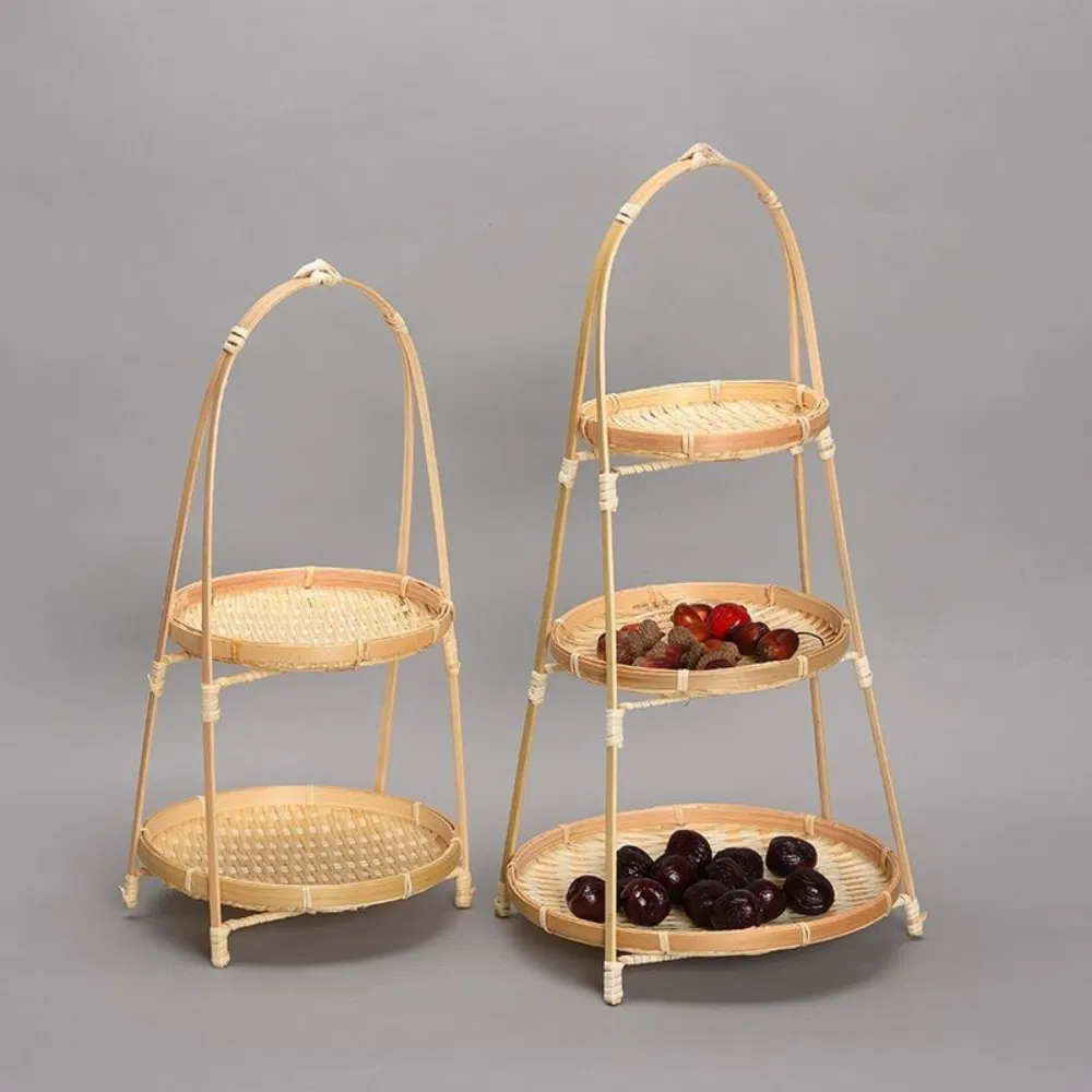 Display Handwoven Fruit Basket Serving Trays Mi25829
