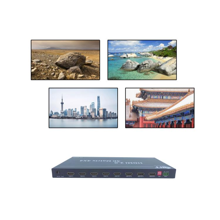Bitvisus Support Modula Rmatrix Switcher 4in 4 out HDMI Video Matrix Switcher
