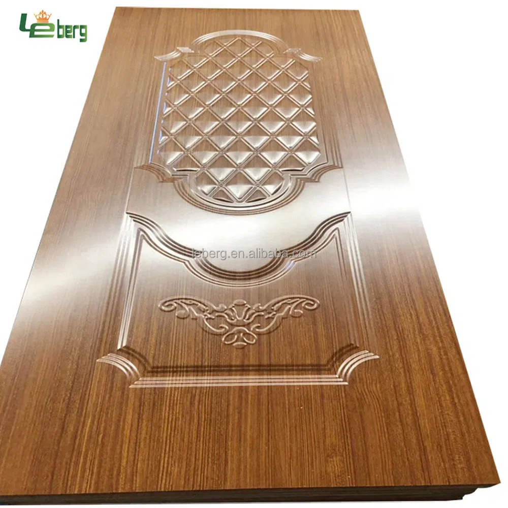 High-Quality Modern Style Melamine Paper HDF Door Skin Sheets