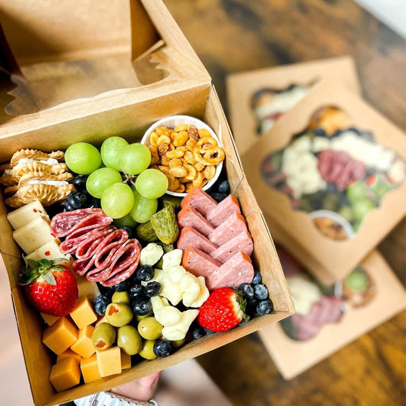 Packaging Thai Food Bread Kraft French Fries Noodle German Turkish Grill Meat Takeaway Food Delivery Paper Boxes