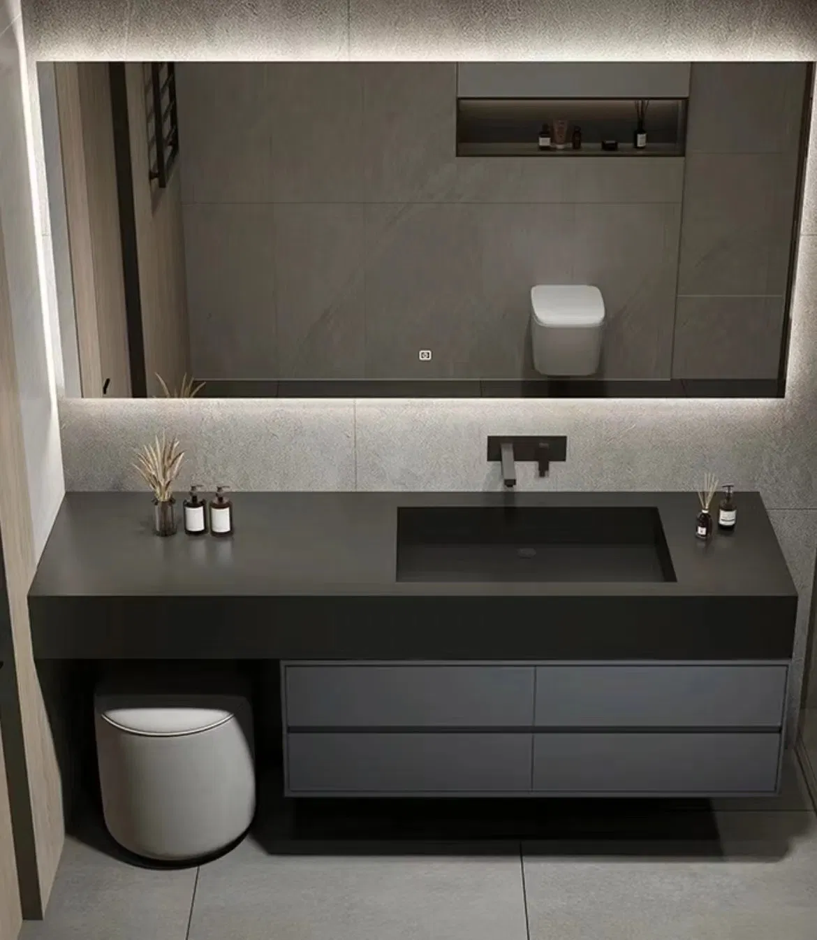 Premium Customizable Solid Surface Bathroom Sink for Modern Spaces