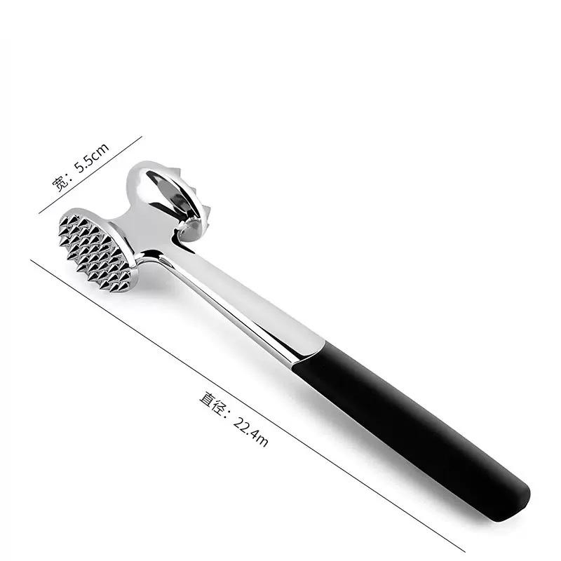 Double-Sided Zinc Alloy Meat Tenderizer Hammer - Kitchen Tool for Breaking Tendon and Loosening Meat