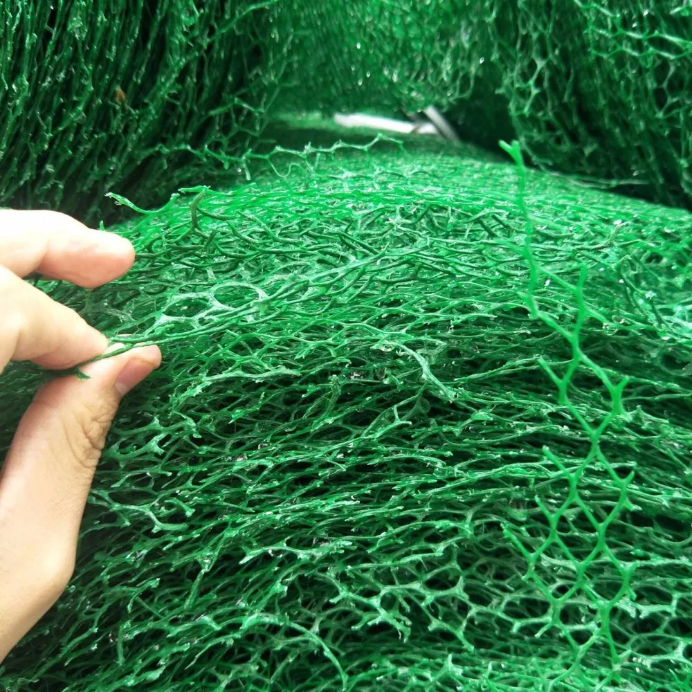 Green Plastic Geomat Slope Protection Mat Root Respiration Erosion Control Blanket 3D Geomat Mountain Orchard Outdoor