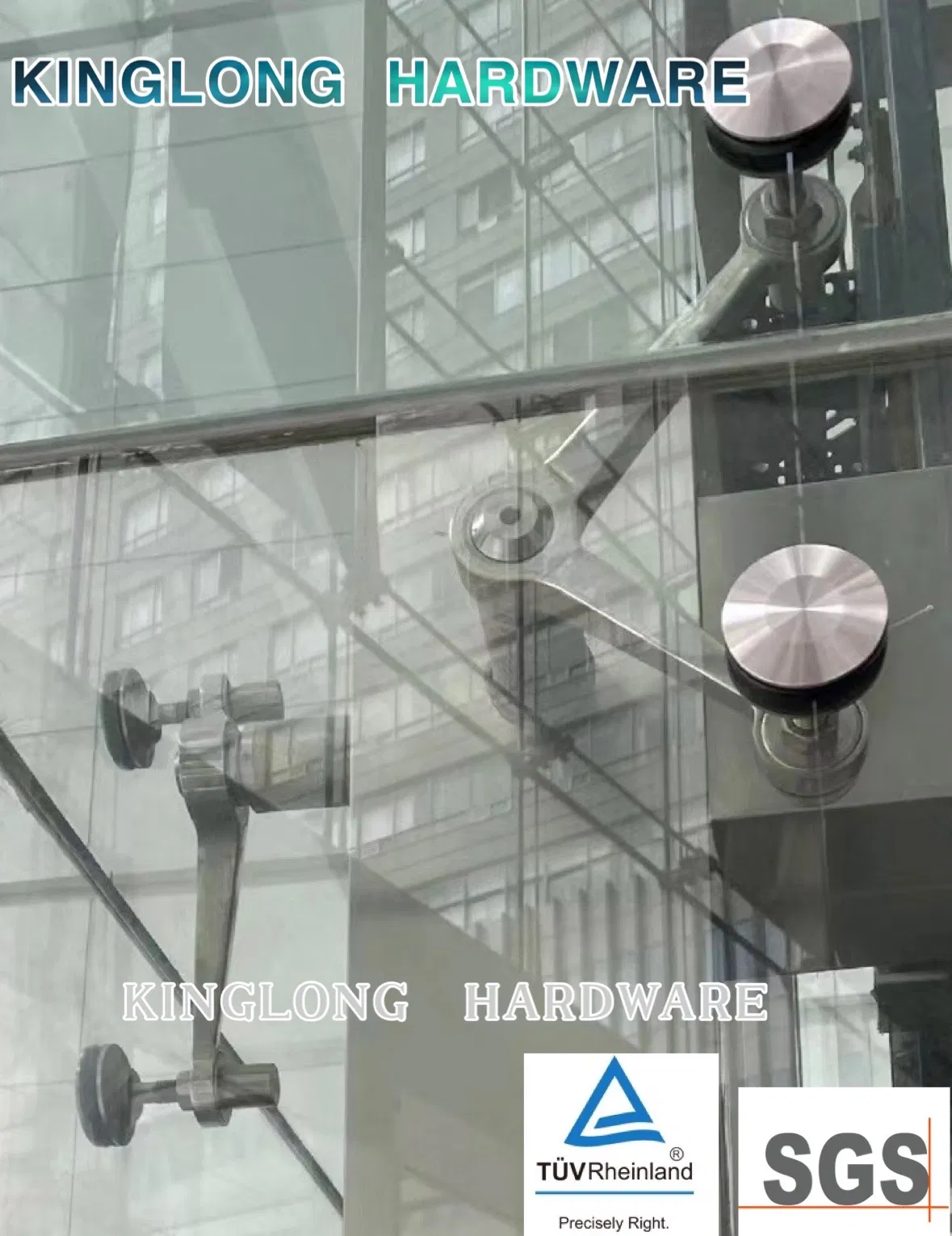 Stainless Steel Glass Hardware 4 Arms 3arms 2arms Curtain Wall Glass Spider