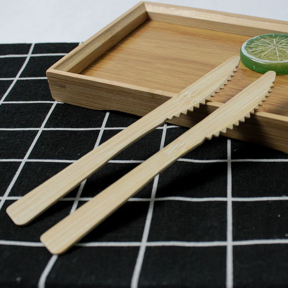 High Quality Biodegradable Disposable Cutlery 170mm Bamboo Knife