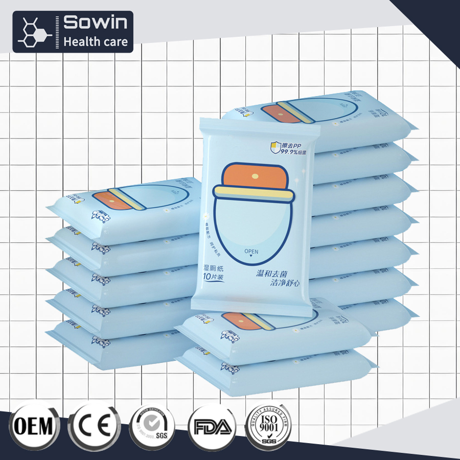 Eco-Friendly Feminine Super Soft Pure Water Unscented Wet Wipes