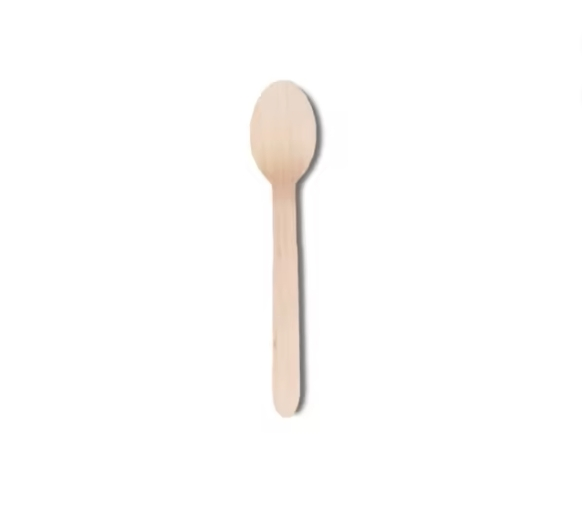 Satin-Sheen Finish Biodegradable Disposable Bamboo Fork
