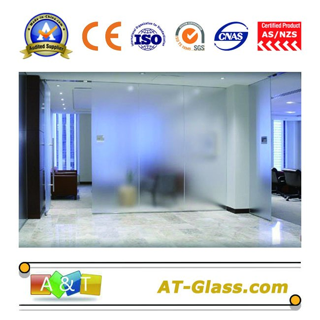 4mm-10mm Acid Etched Glass Frosted Glass Use for Bathroom