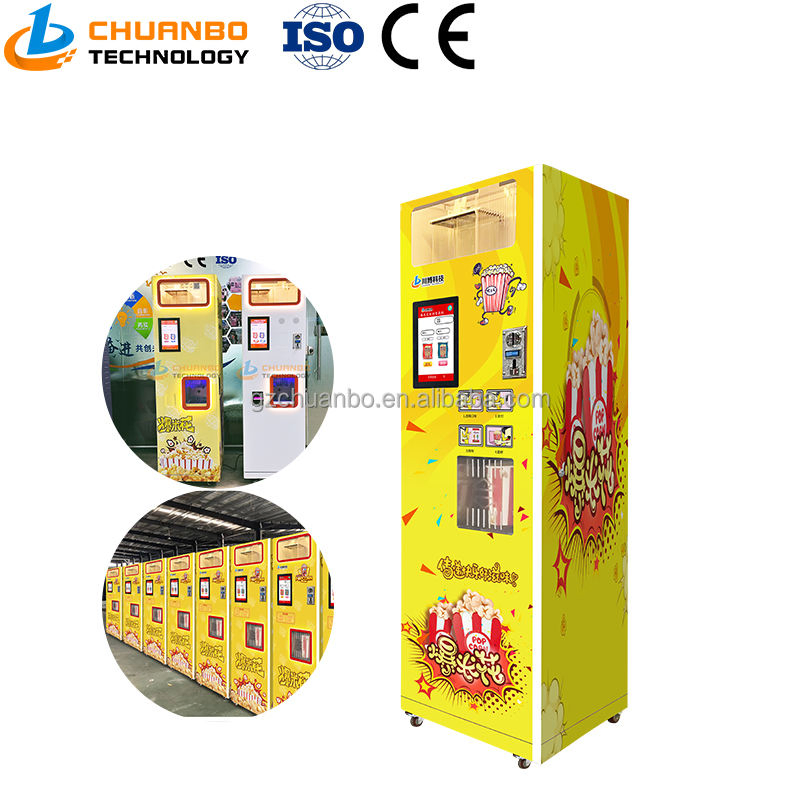 Commercial Automatic Electronic Payment Food Hot Air Popcorn Vending Machine