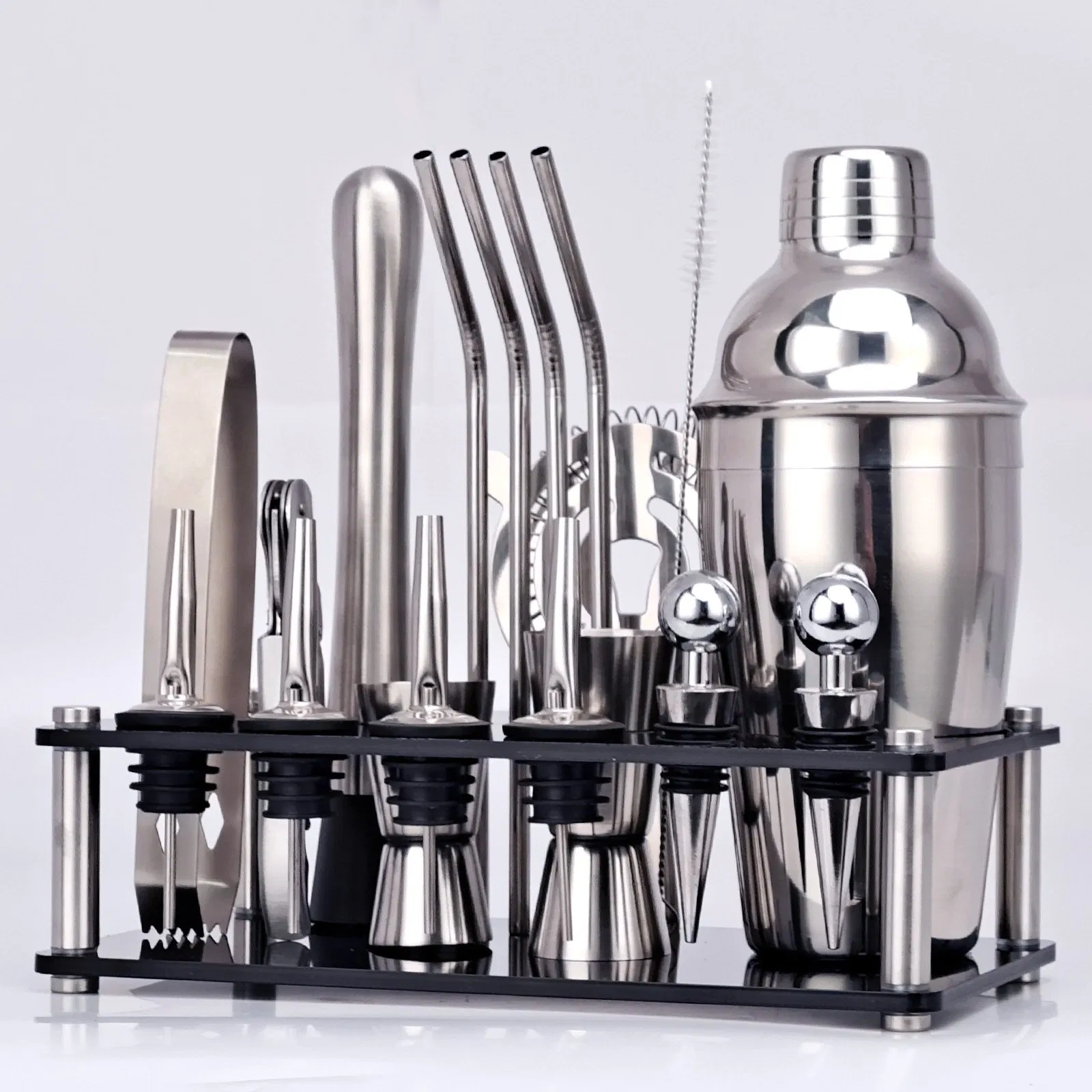 Cocktail Shaker Set Beverage Mixer 10-Piece Bartender Set
