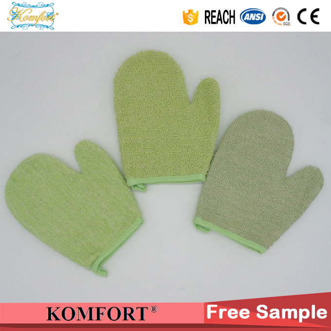 Bamboo Fiber Exfoliating Mitt SPA Softtextile Bath Glove