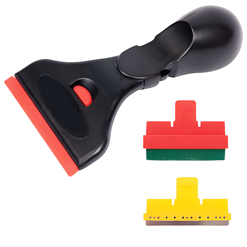 Hautine High Quality Plastic Scraper with 3 Kinds of Blades