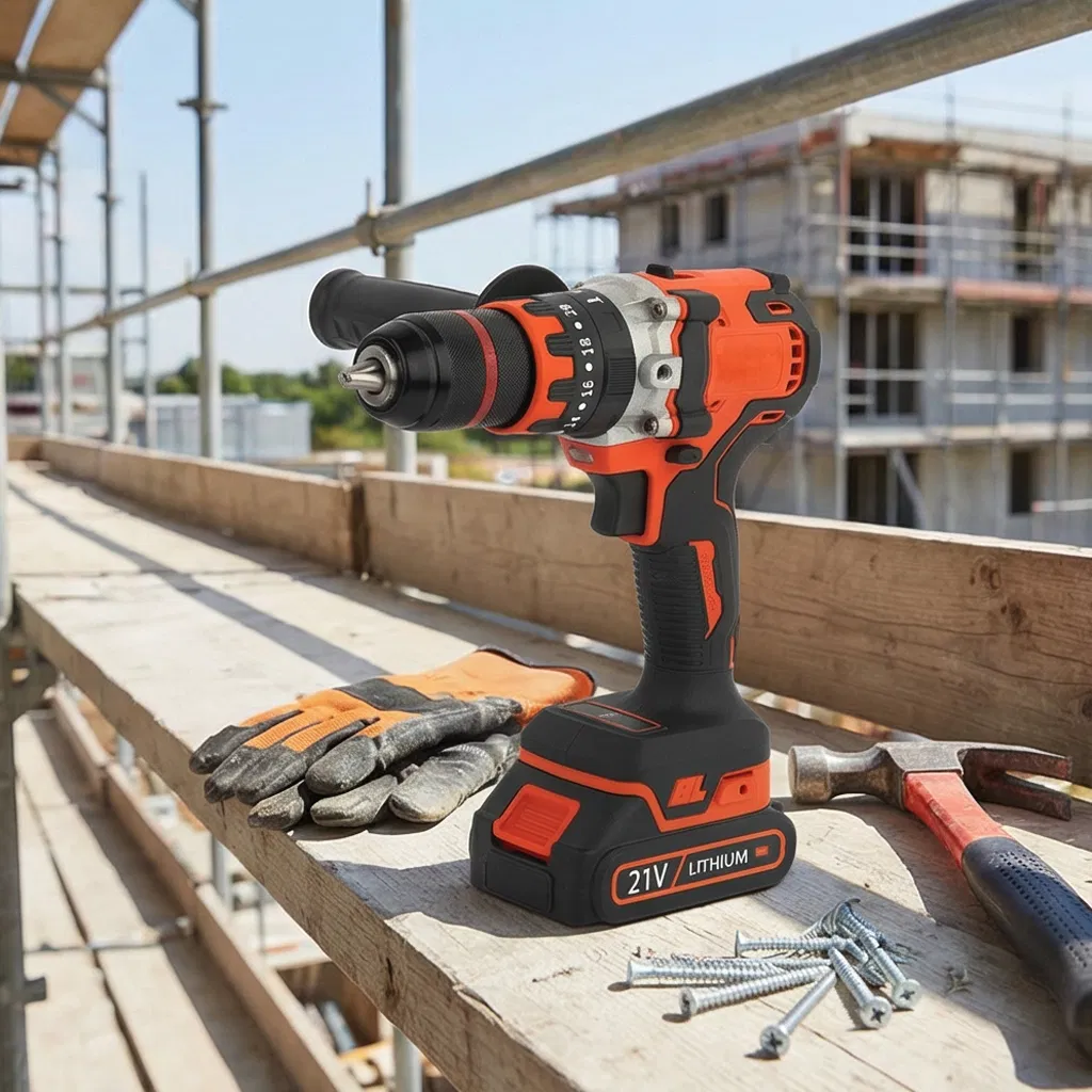 Профессиональный бесщеточный шуруповерт 21В, патрон 13мм