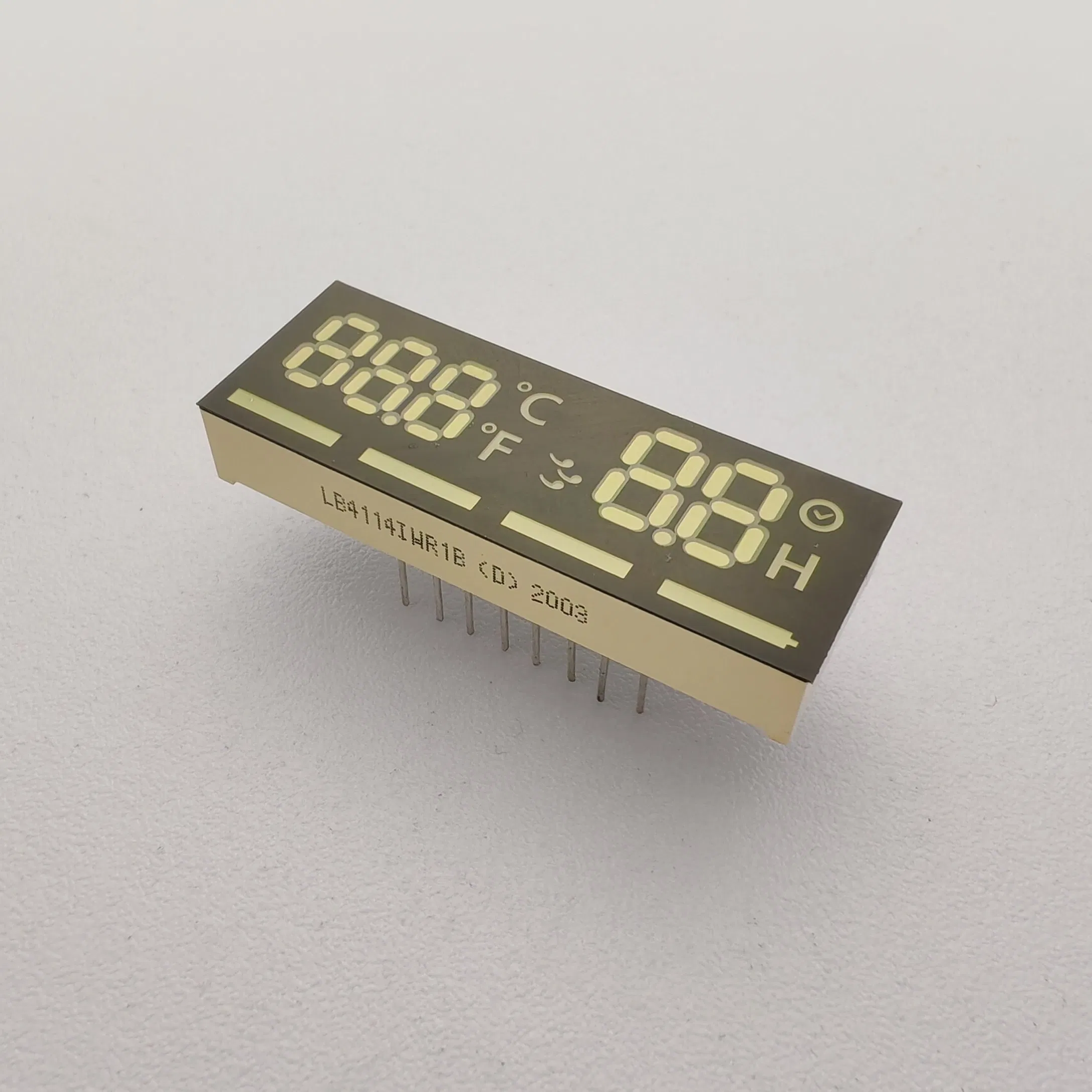Ultra White/Red 7 Segment LED Clock Display Module