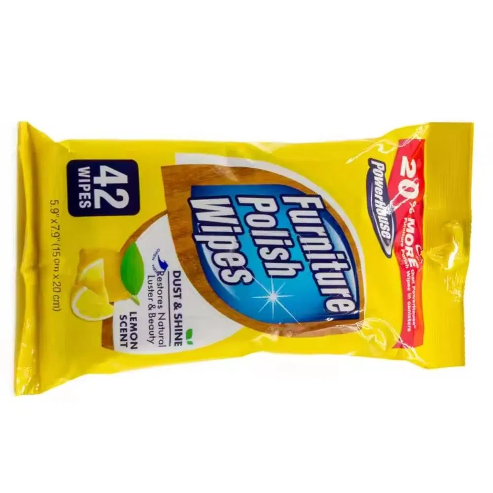 Biodegradable Hygiene Kitchen Wipes Furniture Wet Wipes Wood Furniture Cleaning Wipes