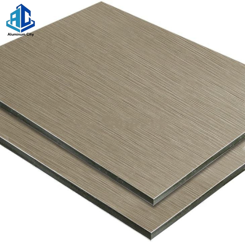 B1 Class Fire Resistant Brushed Color Aluminum Composite Panel Aluminum Exterior Wall Panels