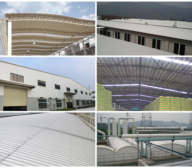New Material Fiberglass Reinforced FRP Transparent Roofing Tile Villa Style Glass Roofing Tile