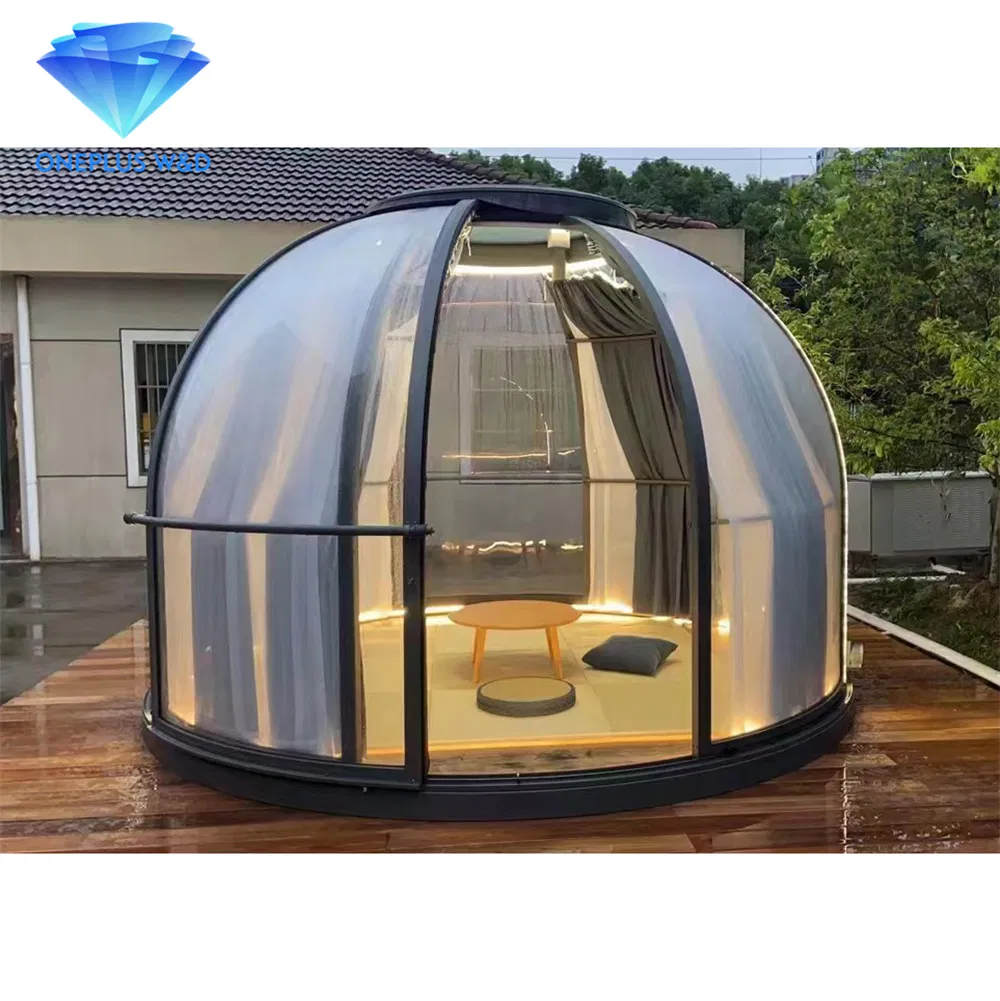 Cheap Price Polycarbonate Tent Geodesic Restaurant for Dinner Clear Transparent Dome Tent
