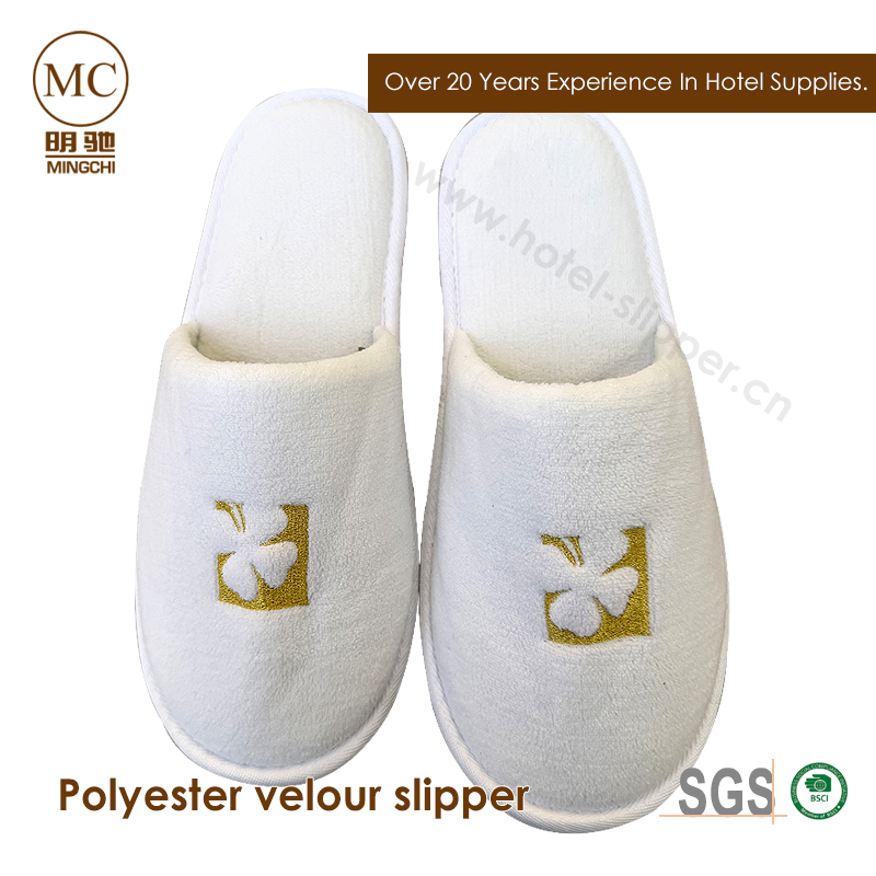 Soft and Cozy Velour Hotel Slippers for Relaxing Stays