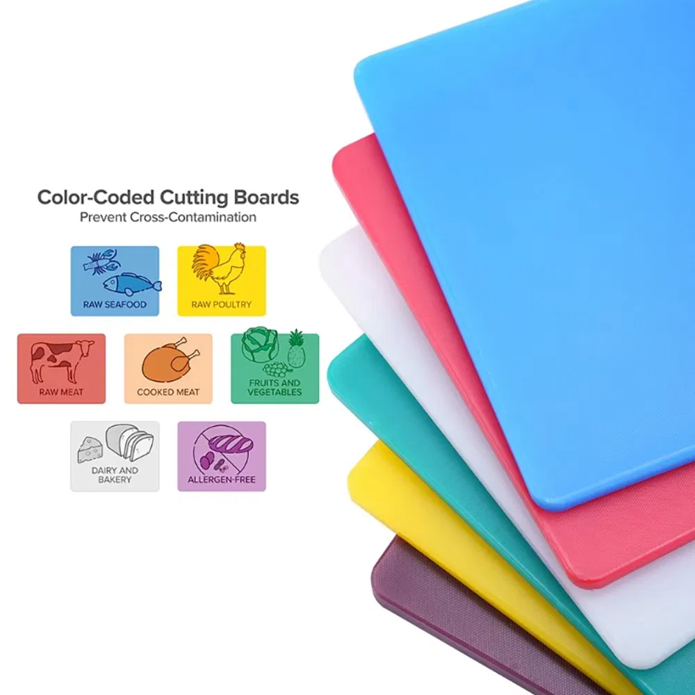 Разделочная доска HACCP LDPE разноцветная