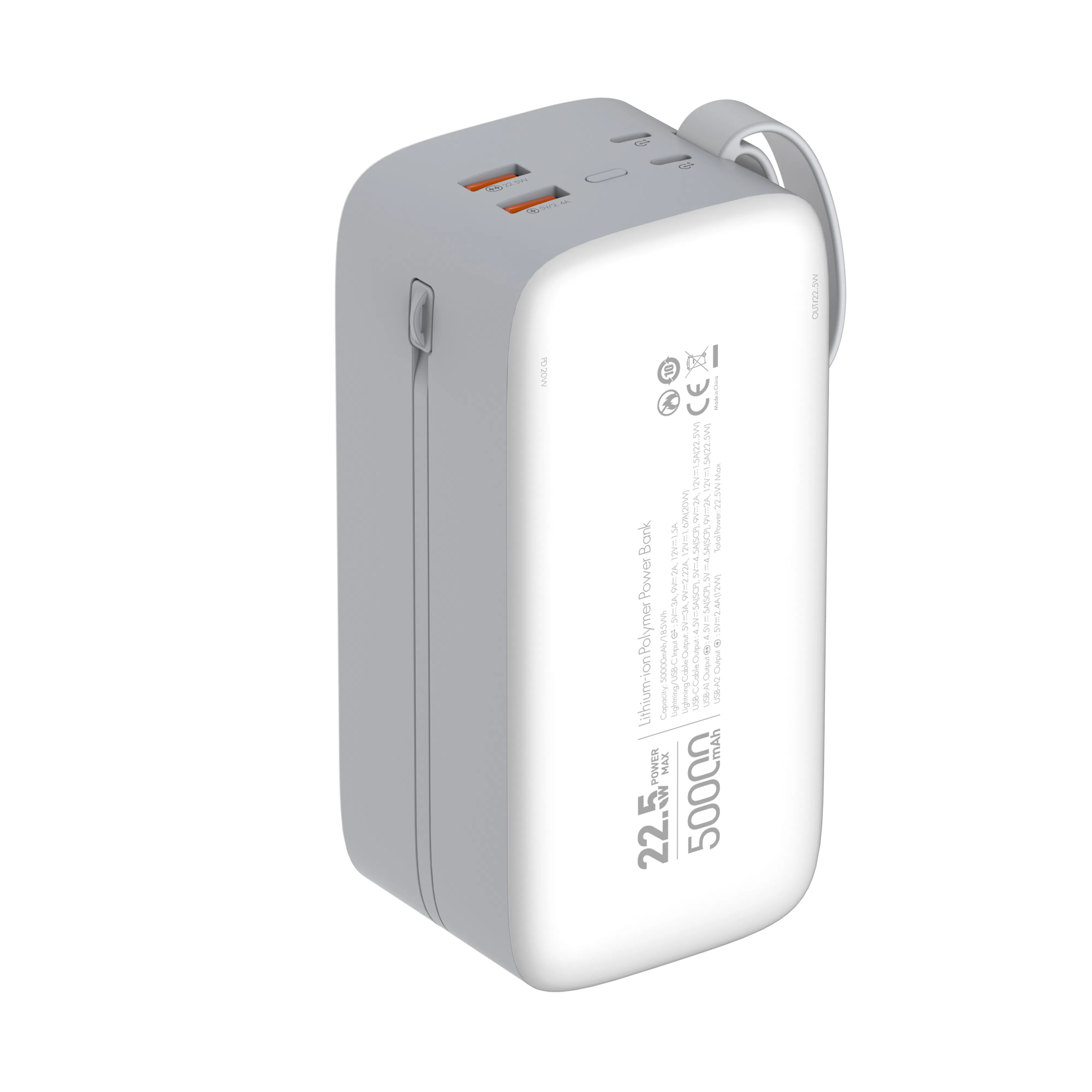 Пауэрбанк Ldnio Pq50 50000mAh с быстрой зарядкой