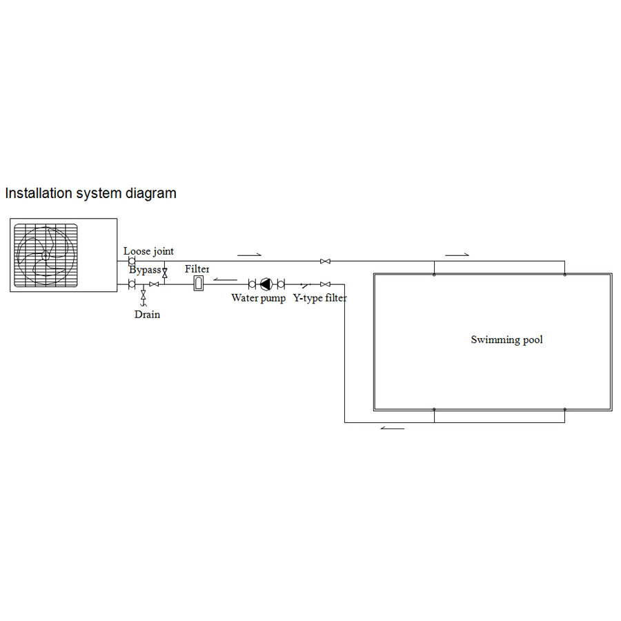 Mini Pool Heat Pump High Efficiency Water Heater