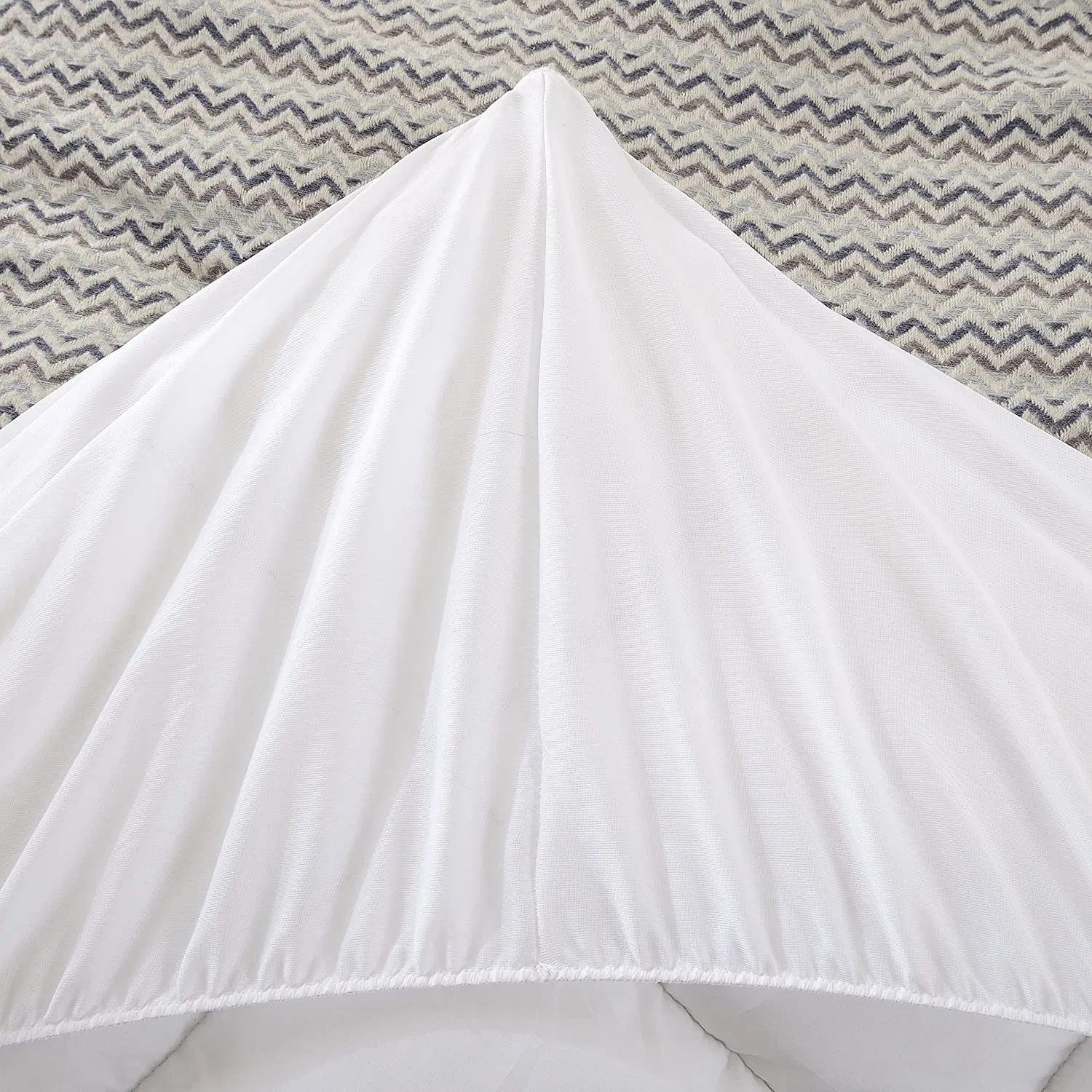 Microfiber Bed Topper Polyester Microfiber Down Alternative Mattress Topper with Elastic