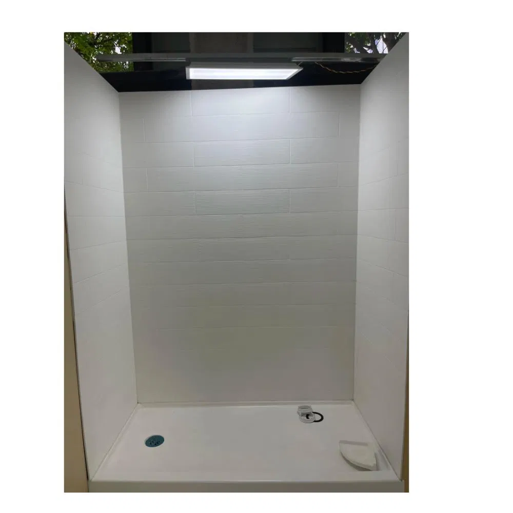 Roll-in Pan 36''x60''x1.5'' Cast Marble Matt Texture Ada Cultured Marble Shower Pan