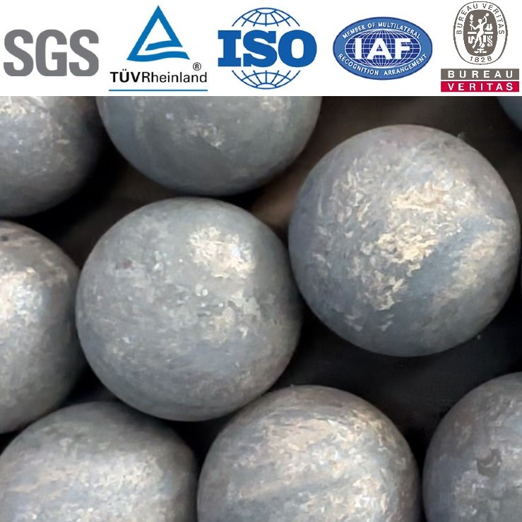 80mm 100mm 125mm Alloy Forged Grinding Steel Ball Cast Grinding Ball Steel Ball Dry and Wet Grinding for Gold Copper Iron Cement Aluminium Zinc Lead B2 B3