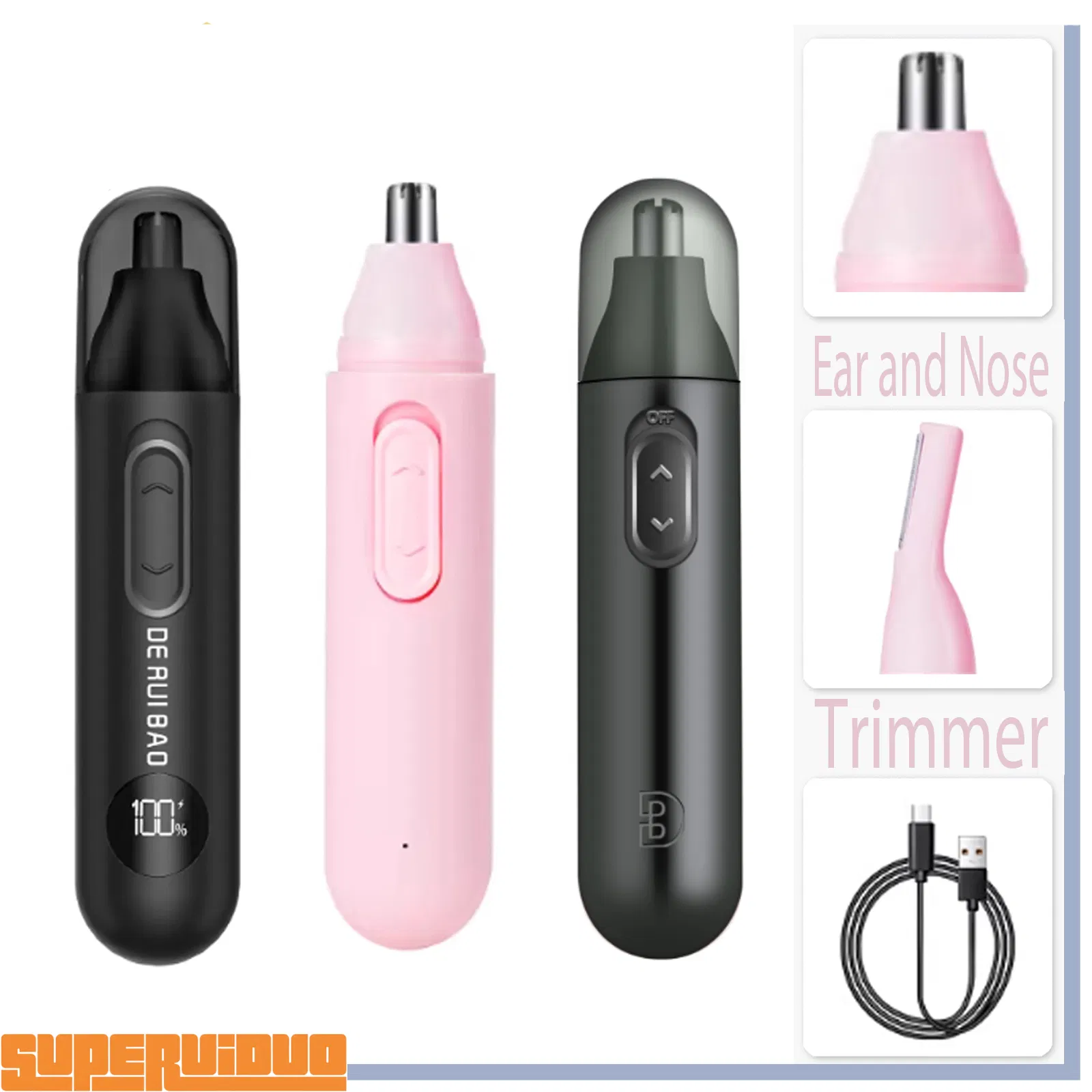 Smooth Skin-Contact Protection Guard Nose Hair Trimmer