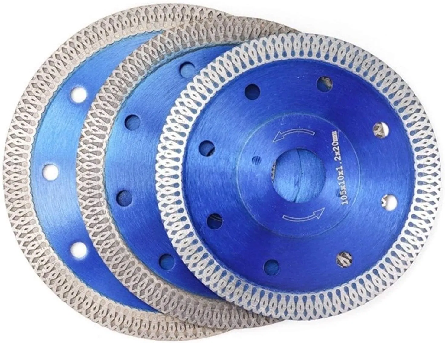 105/115mm Diamond Saw Blade for Porcelain Tile Ceramic Dry/Wet Cutting