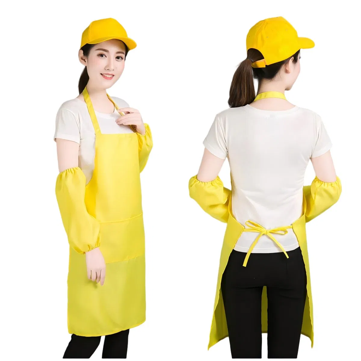 Wholesale Custom Unfiorm Promotion Waterproof Cooking Coffee Bib Kitchen Waist Resterant Apron