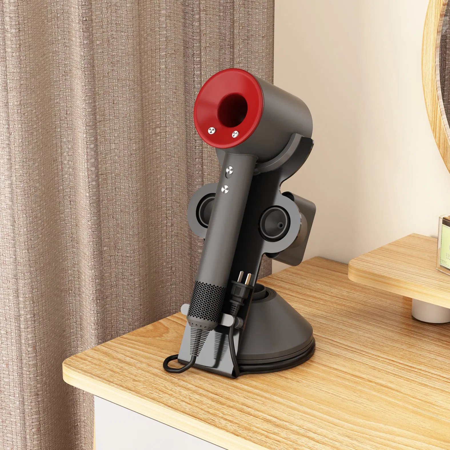 Hair Dryer Stand Holder No Drilling Hair Dryer Rack