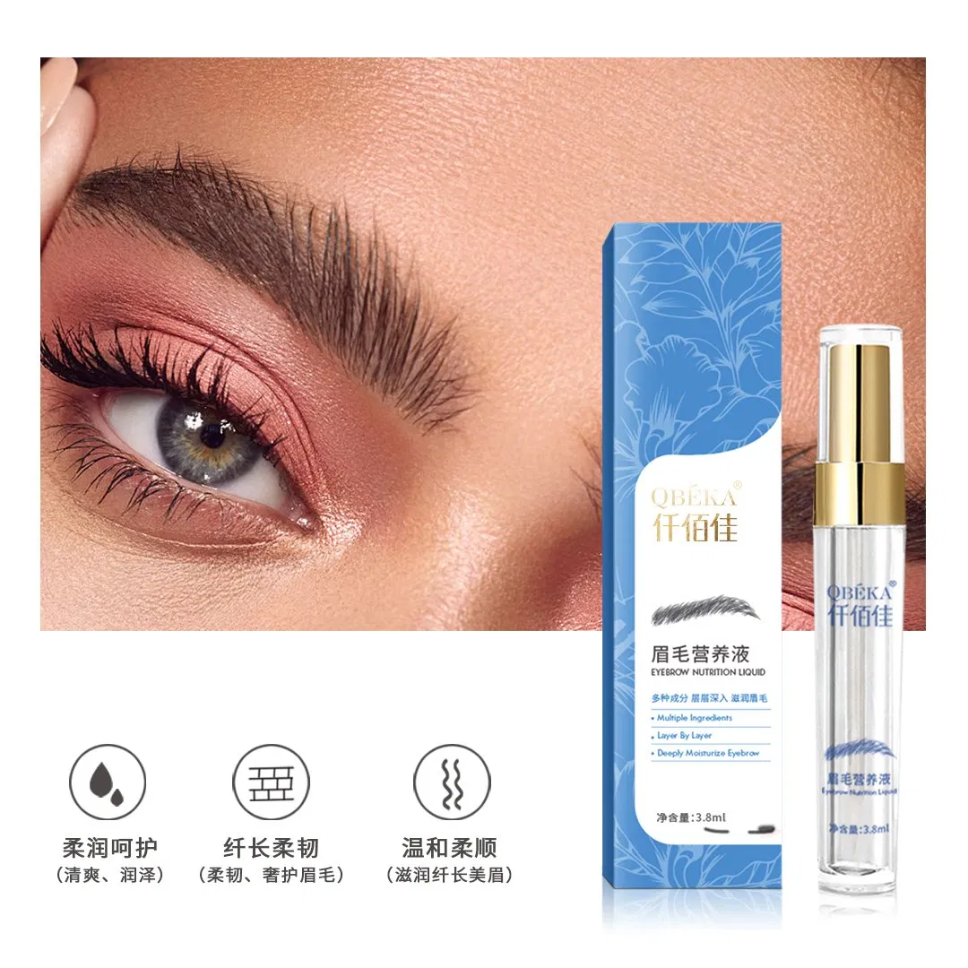 Qbeka Eyebrow Nutrition Liquid Non-Greasy Fast-Absorbing Extension Conditioner Safe for Sensitive Eyes
