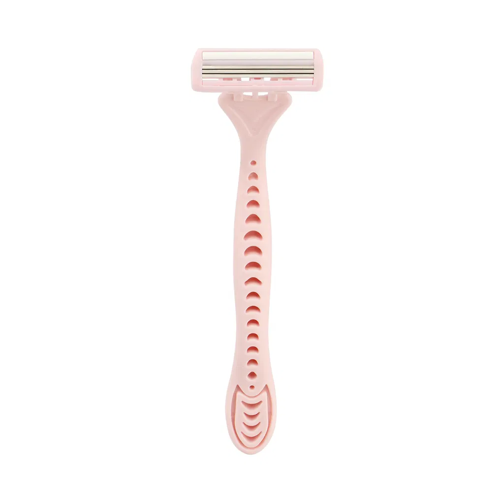 Cherry Pink Women Razor Lower Cost Disposable Razor Women Wet Shaving Blade Hotel Disposable Wet Grooming Razor