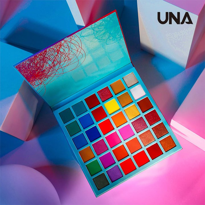 Wholesale Custom Logo High Quality Matte Shimmer Colorful Glitter Eye Shadow Palette 36 Rainbow Color Eyeshadow Palette