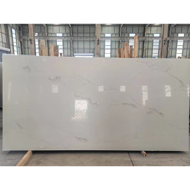 Calacatta White Marble Quartz Big Slabs for Countertop/Worktop/Tabletop/Vanitytop Price