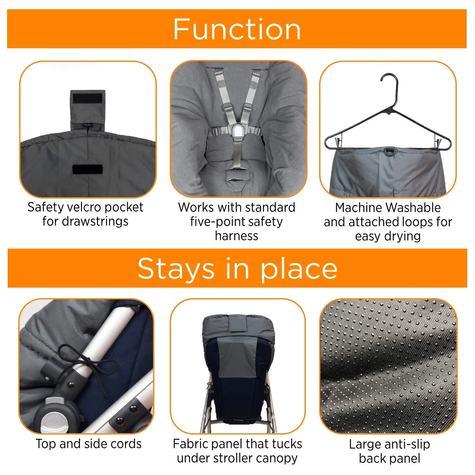 High Satisfaction Universal Footmuff with Adjustable Length Hood Bunting Bag