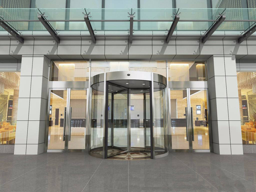 Automatic Aluminum Glass Revolving Door System
