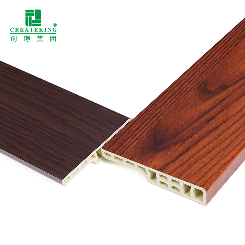 China Supplier Customized 70*12mm Durability Plastic Skirting Boards for Decoration