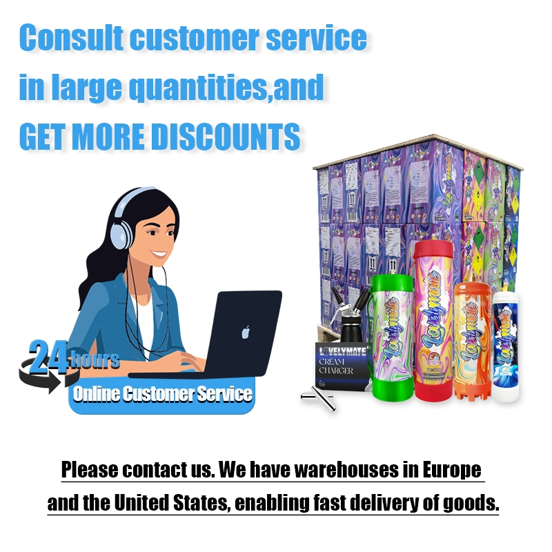 Lovelymate Cream Charger 3000g 4.4L EU USA Local Warehouse Fast Delivery