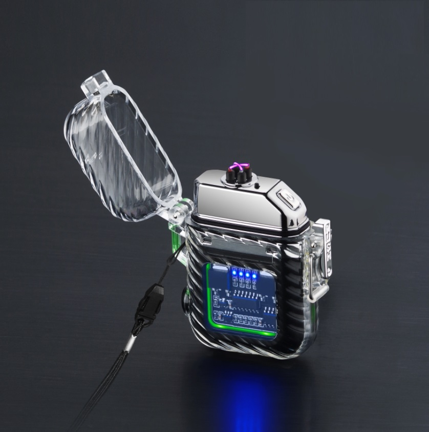 Waterproof USB Lighter Electric Dual Arc Cigar Lighter Rechargeable Outdoor Camping Custom Lighter